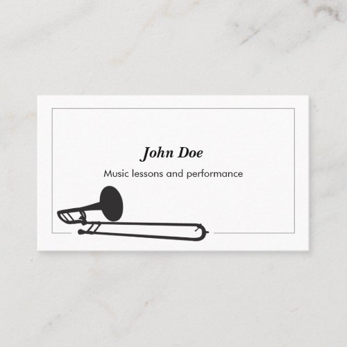 Trombone Business Card