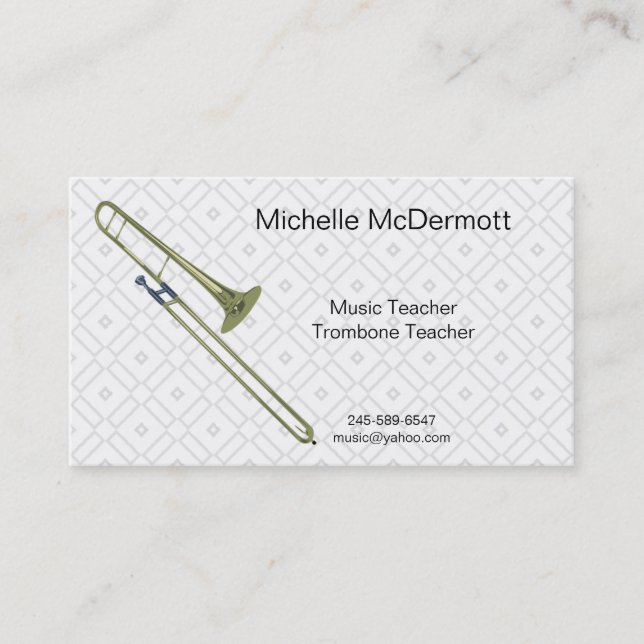 Trombone Business Card (Front)