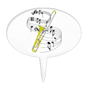 Trombone Cake Topper