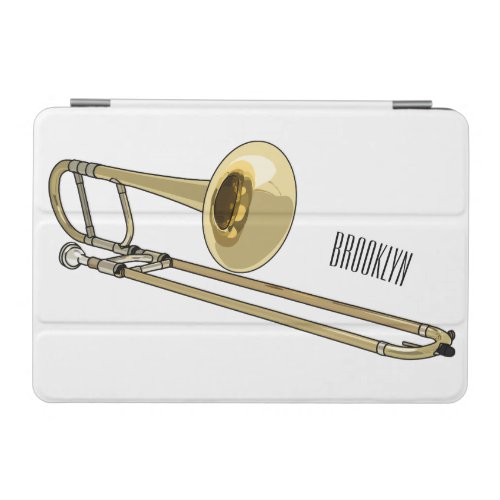 Trombone cartoon illustration iPad mini cover