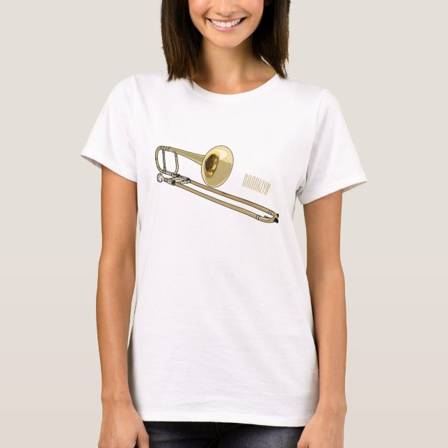 Trombone cartoon illustration T-Shirt (Front)