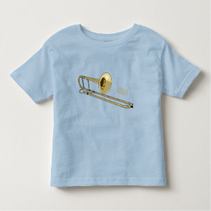Trombone cartoon illustration toddler t-shirt