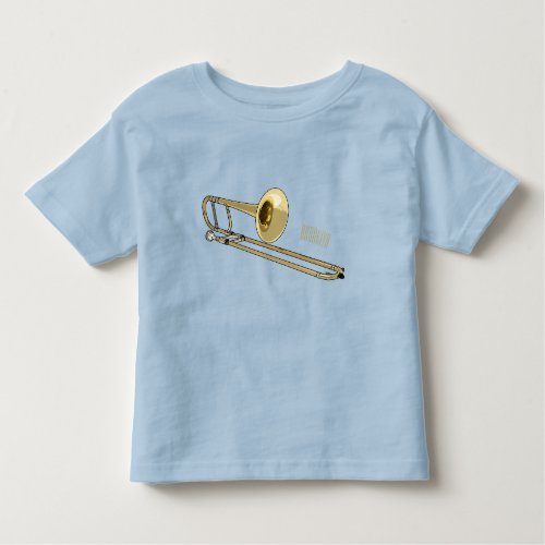 Trombone cartoon illustration toddler t_shirt