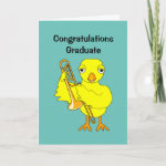 Trombone Chick Graduation Card