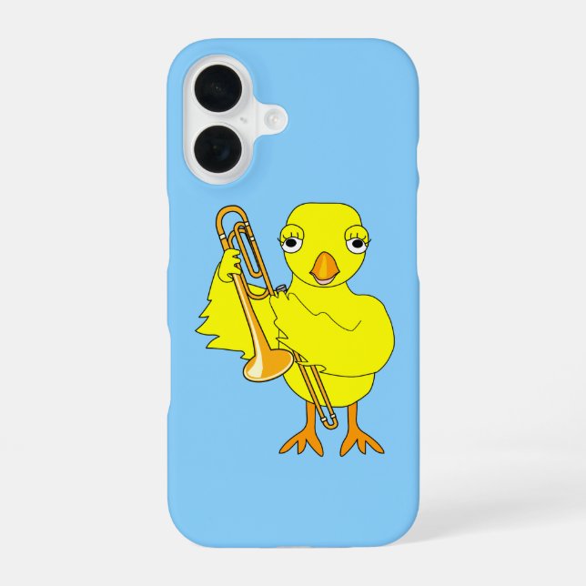 Trombone Chick Iphone Case (Back)