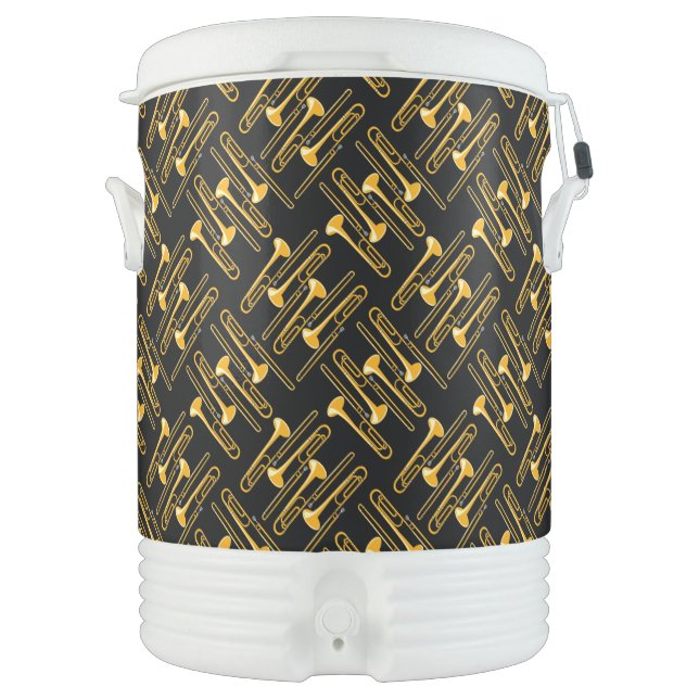 Trombone Crosshatch Beverage Cooler (Front)