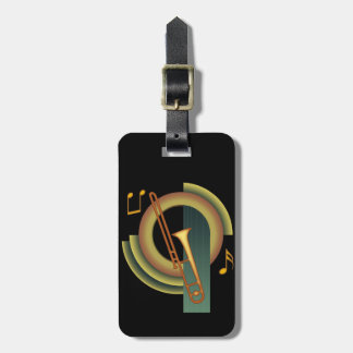 Trombone Deco1 Luggage Tag