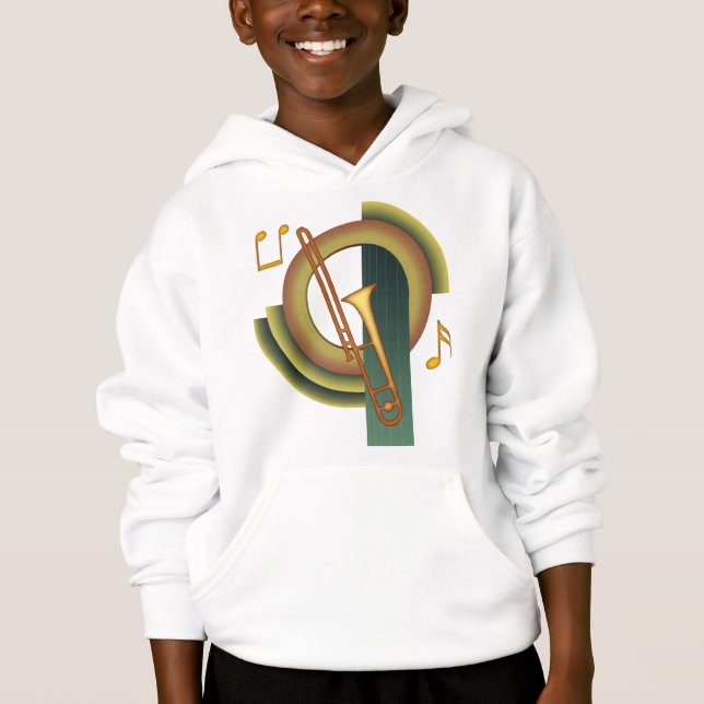 Trombone Deco Hoodie (Front)