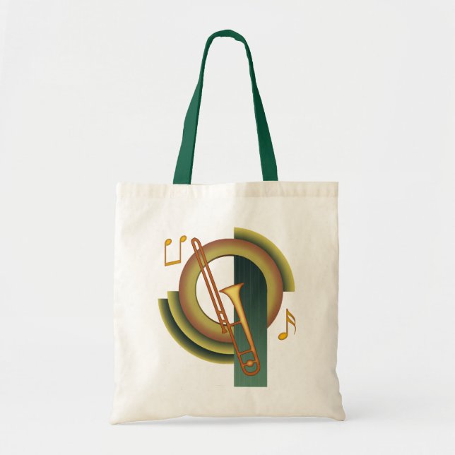 Trombone Deco Tote Bag (Front)