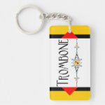 Trombone Decorative Line Keychain