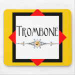 Trombone Decorative Line Mouse Pad