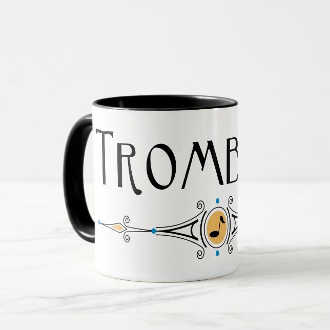 Trombone Decorative Line Mug (Front Left)