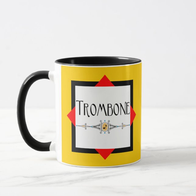 Trombone Decorative Line Mug (Left)