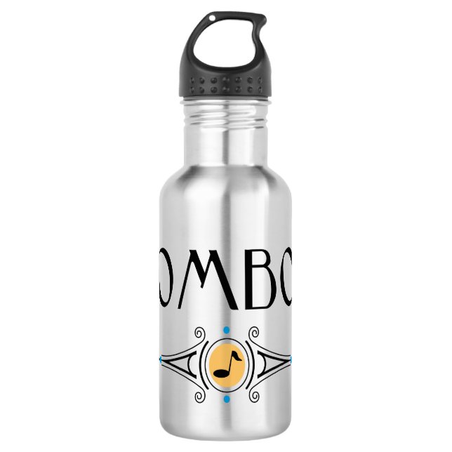 Trombone Decorative Line Stainless Steel Water Bottle (Front)