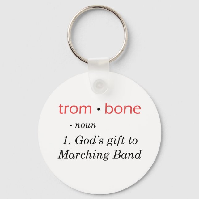 Trombone - Definition Keychain (Front)