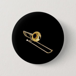 "Trombone" design gifts and products Pinback Button