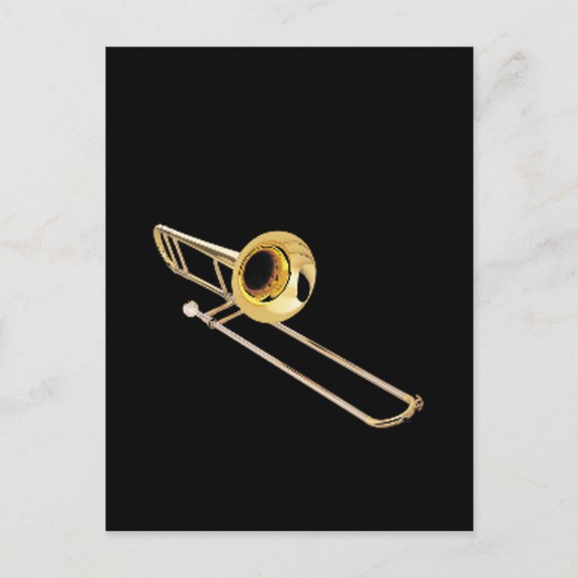 "Trombone" design gifts and products Postcard (Front)