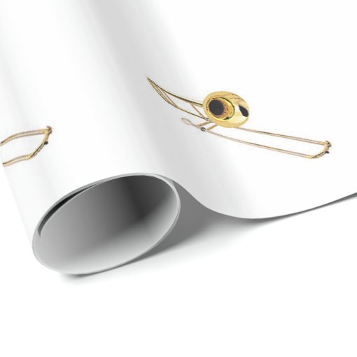 "Trombone" design gifts and products Wrapping Paper Zazzle