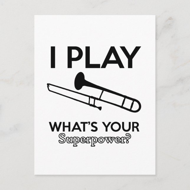 trombone designs postcard (Front)