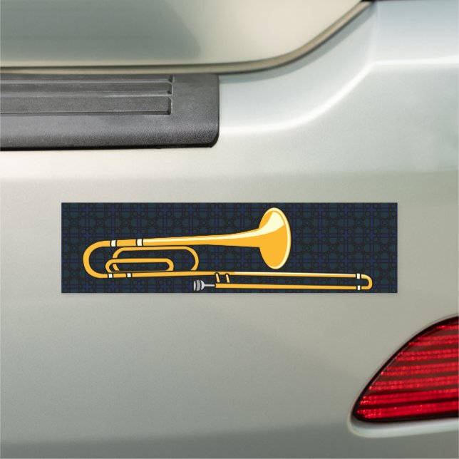 Trombone Drawing Car Magnet (In Situ)