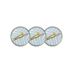 Trombone Drawing Golf Ball Marker
