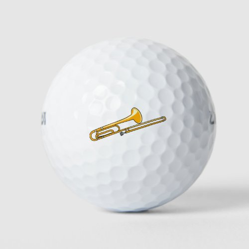 Trombone Drawing Golf Balls