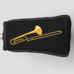 Trombone Drawing Golf Head Cover