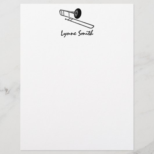 Trombone "Drawing" Personalized (Front)