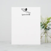 Trombone "Drawing" Personalized (Standing Front)