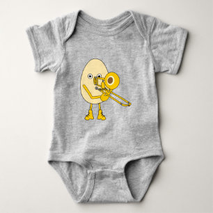 Trombone Egghead Baby Bodysuit
