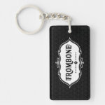 Trombone Emblem Keychain