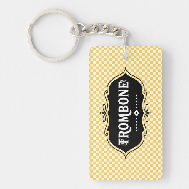 Trombone Emblem Keychain (Front)