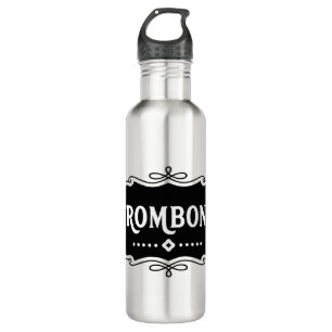 Trombone Emblem Stainless Steel Water Bottle