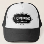 Trombone Emblem Trucker Hat