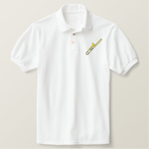 Trombone Embroidered Polo Shirt