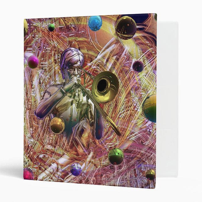Trombone Fantasy 3 Ring Binder (Front/Inside)