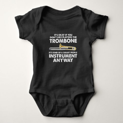 Trombone Gift _ smart people Instrument Orchestra Baby Bodysuit