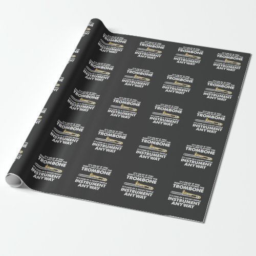 Trombone Gift _ smart people Instrument Orchestra Wrapping Paper