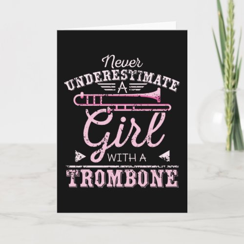 Trombone Girl Card