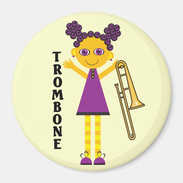 Trombone Girl Magnet (Front)