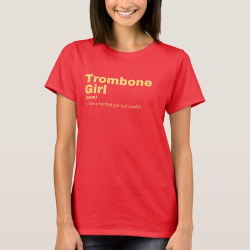 Trombone Girl  T_Shirt