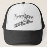 Trombone Halloween Cobwebs Trucker Hat