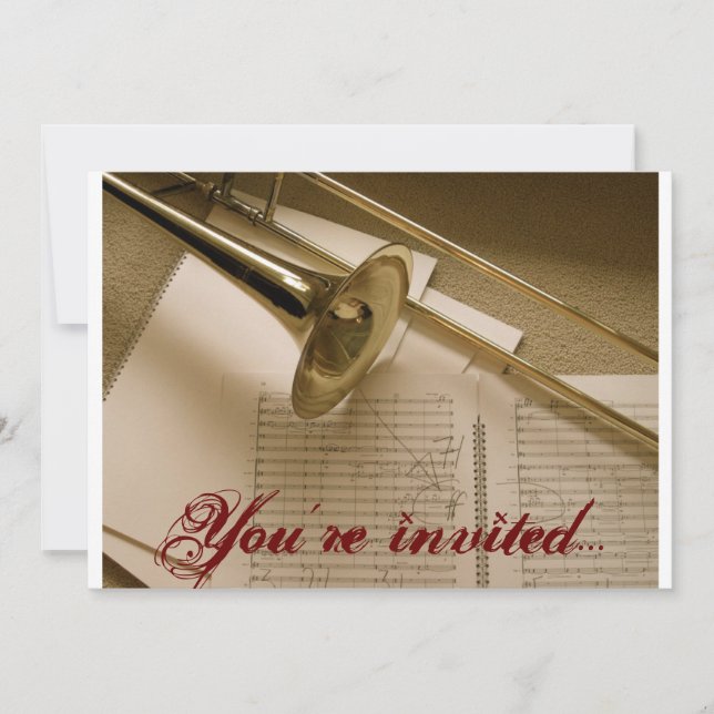 Trombone invitation (Front)