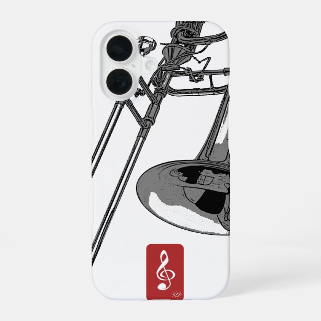 Trombone Iphone Case (Back)