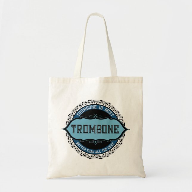 Trombone Is Best Tote Bag (Front)