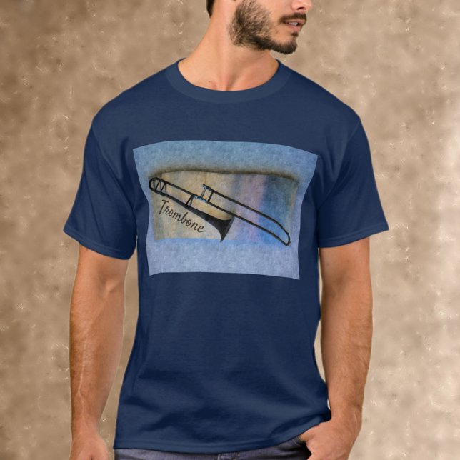 Trombone Jazzy Musical Artistic T-Shirt (Creator Uploaded)