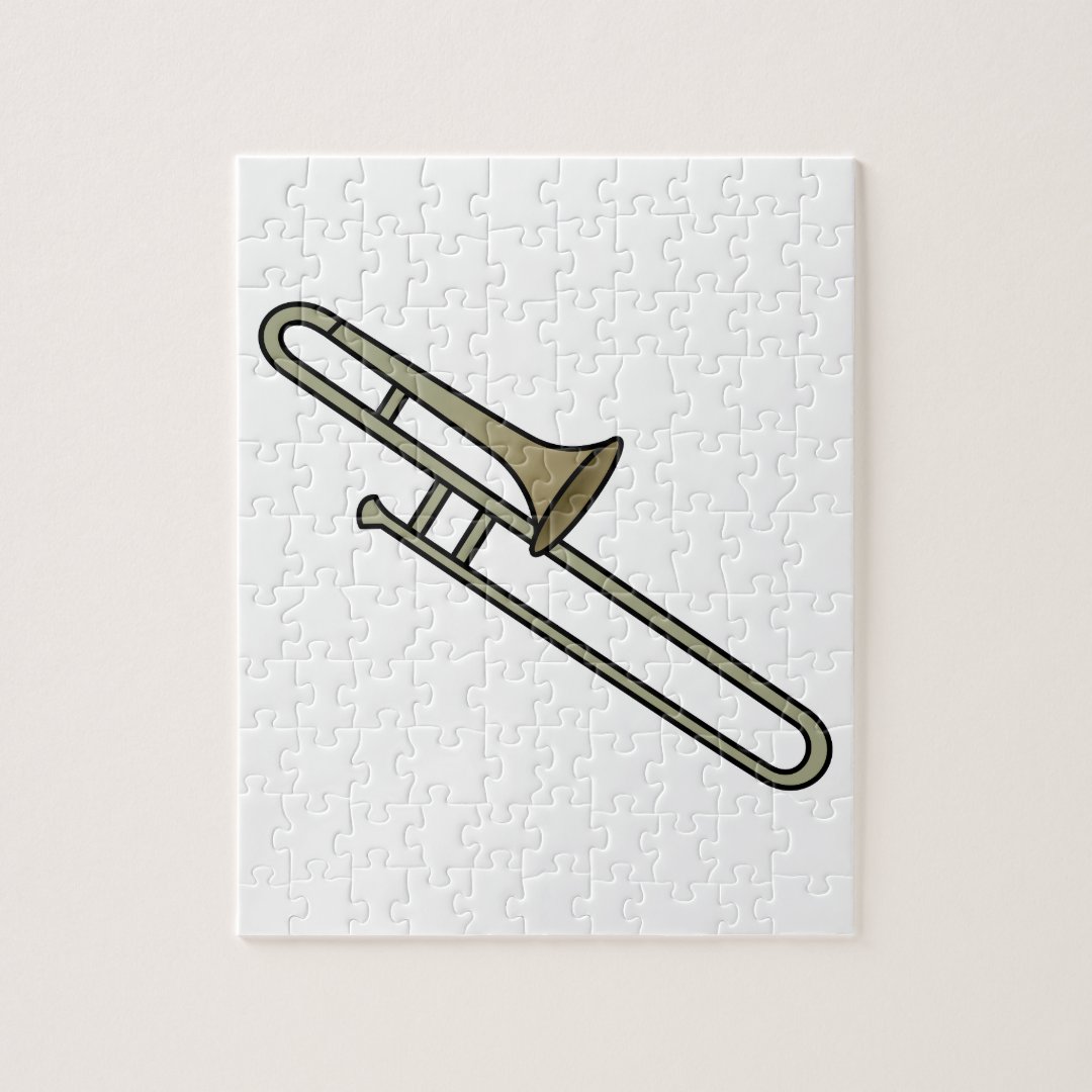 Trombone Jigsaw Puzzle Zazzle