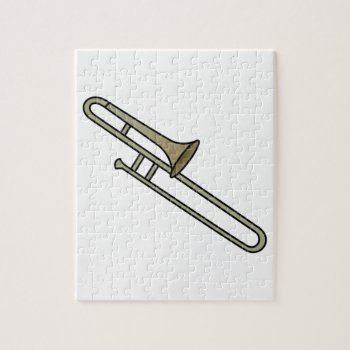 Trombone Jigsaw Puzzle by Grandslam_Designs at Zazzle