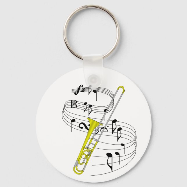 Trombone Keychain (Front)