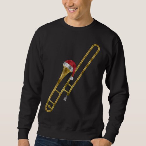 Trombone Marching Band Ugly Christmas Shirt Gift